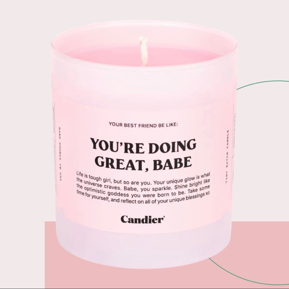 You're Doing Great Babe Candle